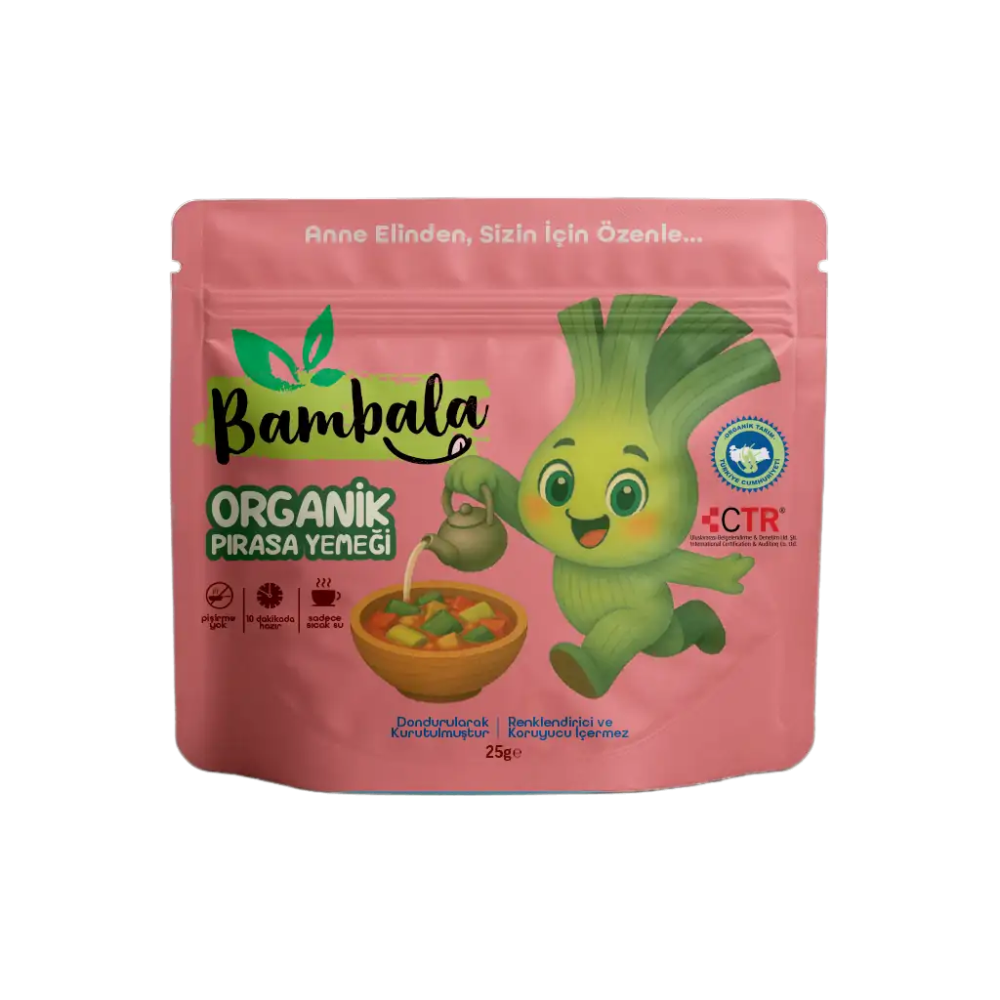 Bambala 10 Dakika Organik Pırasa Yemeği 25g