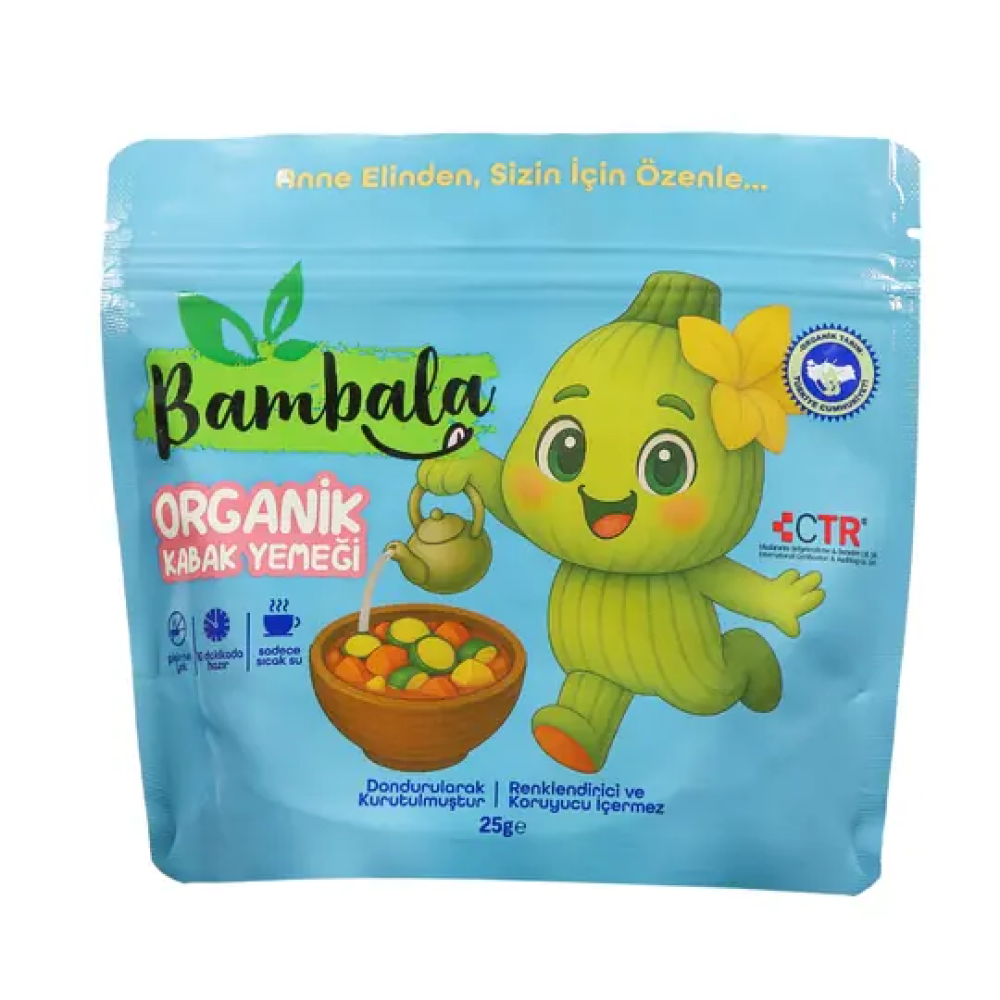 Bambala 10 Dakika Organik Kabak Yemeği 25g