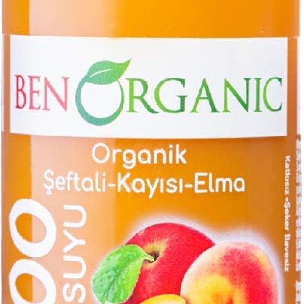 Benorganic Organik Kayısı-Şeftali-Elma Suyu 250 ml