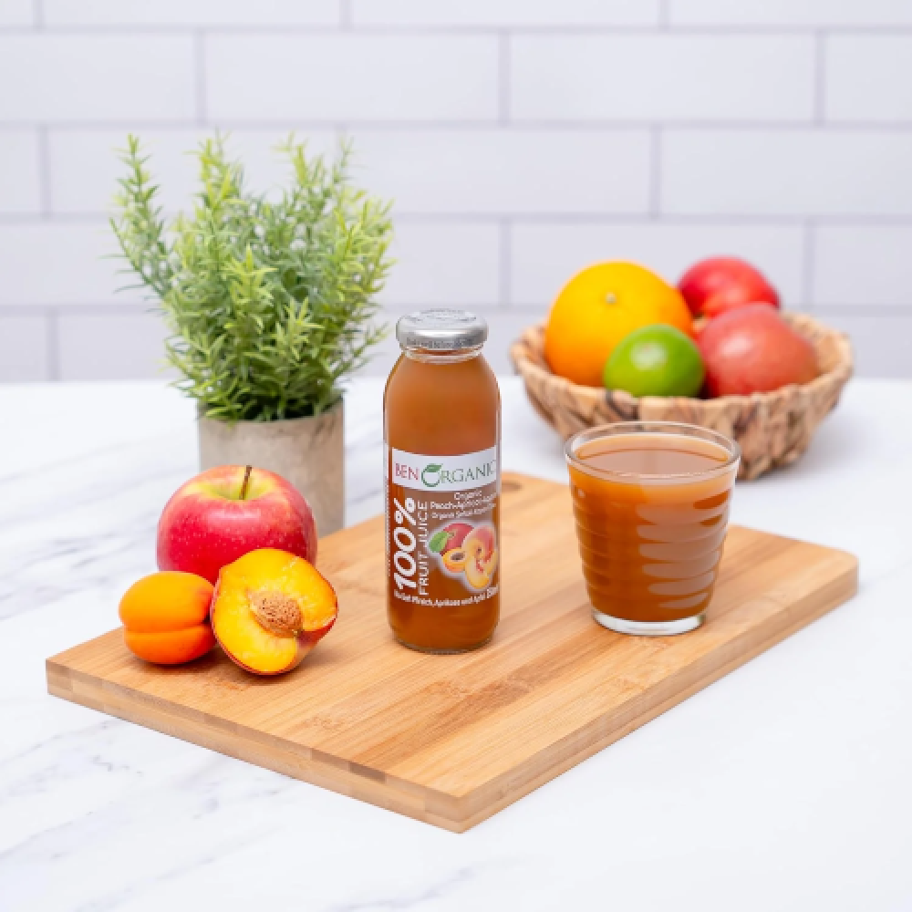 Benorganic Organik Kayısı-Şeftali-Elma Suyu 250 ml