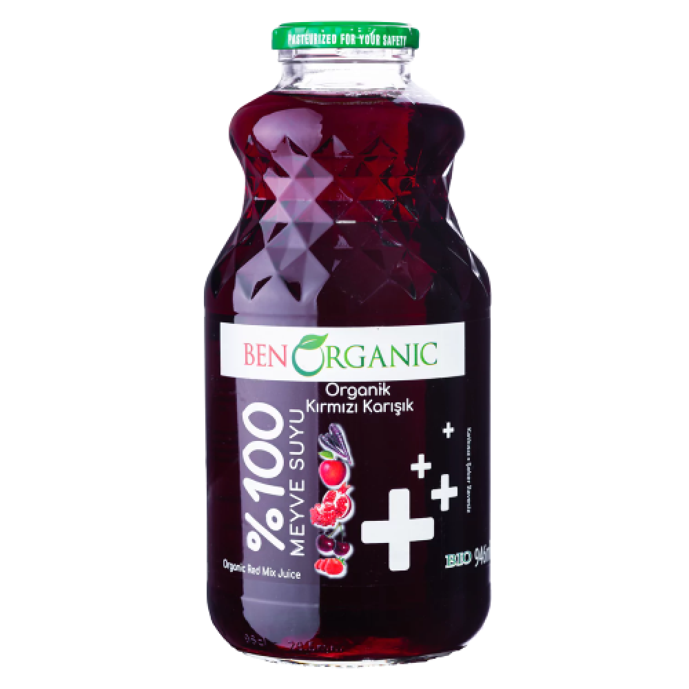 Benorganic Organik Kırmızı Karışık Meyve Suyu 946 ml
