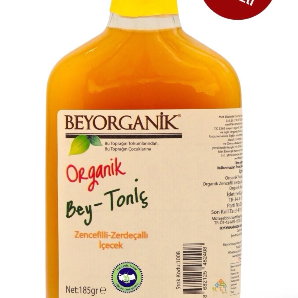 Beyorganik Organik Bey Tonik (Zerdeçallı & Zencefilli) 185 gr