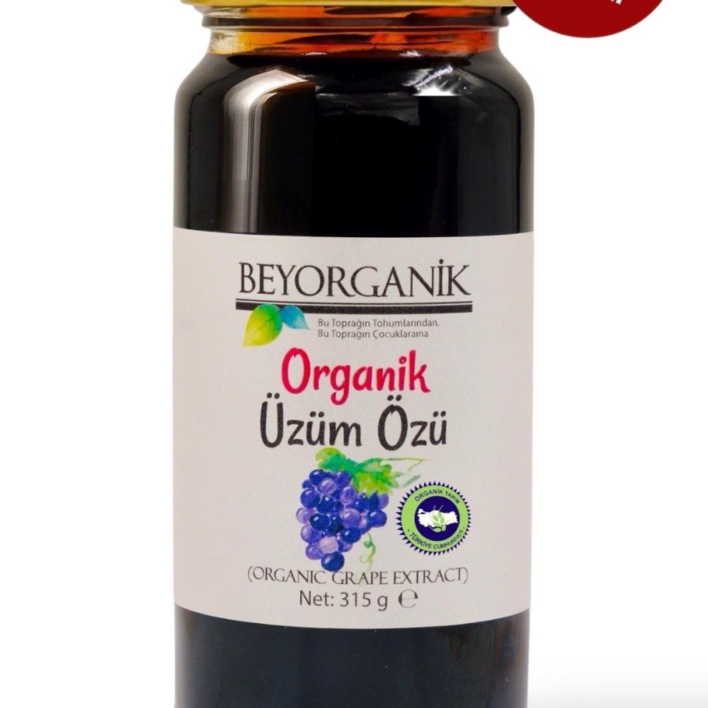 Pestisit ve ağır metal analizli, katkısız organik üzüm özü