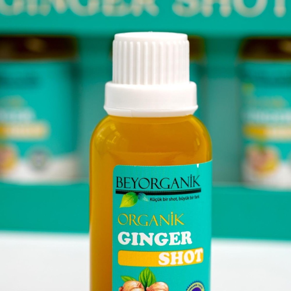 Organik Ginger Shot (Zencefilli içecek)(7adet x 30ml) (PESTİSİT VE AĞIR METAL ANALİZLİ)