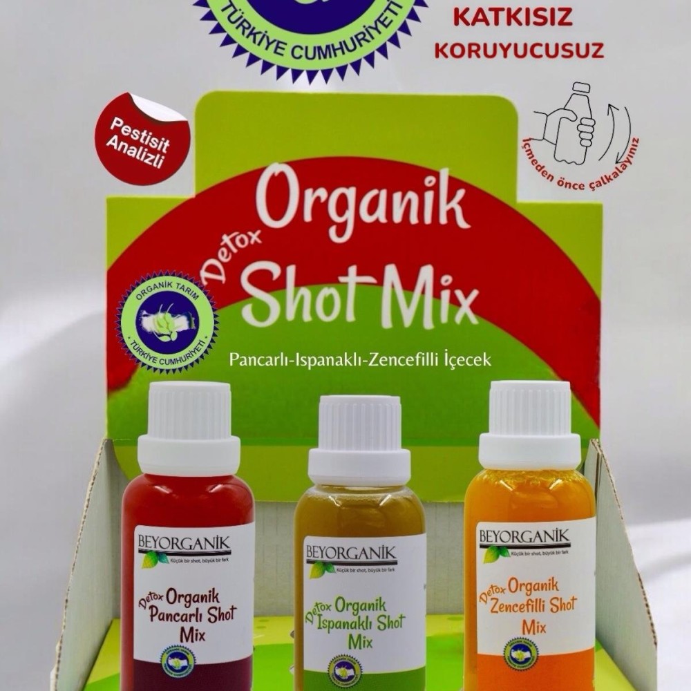 Organik Detox Shot Mix ( Detox Sirkesi) pancarlı,ıspanaklı,zencefilli içecek (PESTİSİT ANALİZLİ)