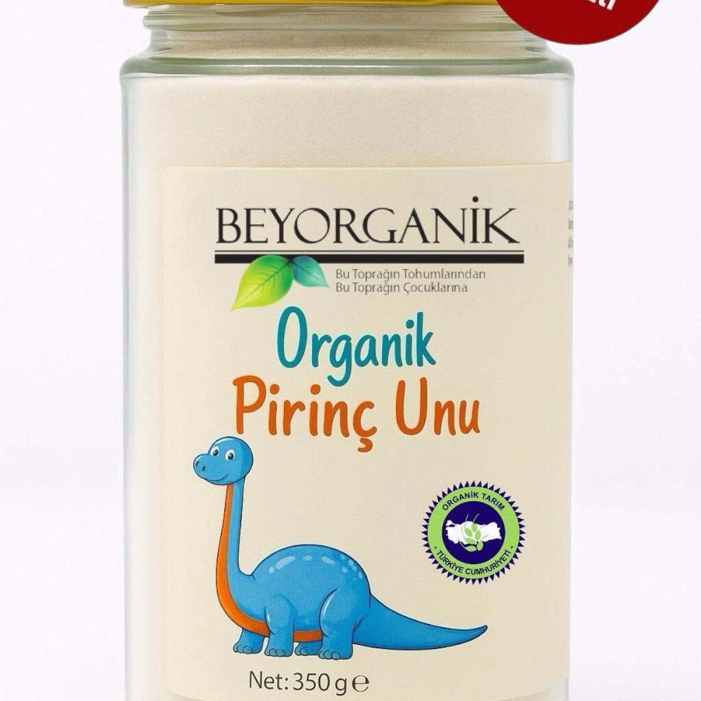 Beyorganik Organik Bebek Pirinç Unu 350 gr (Cam Kavanoz)