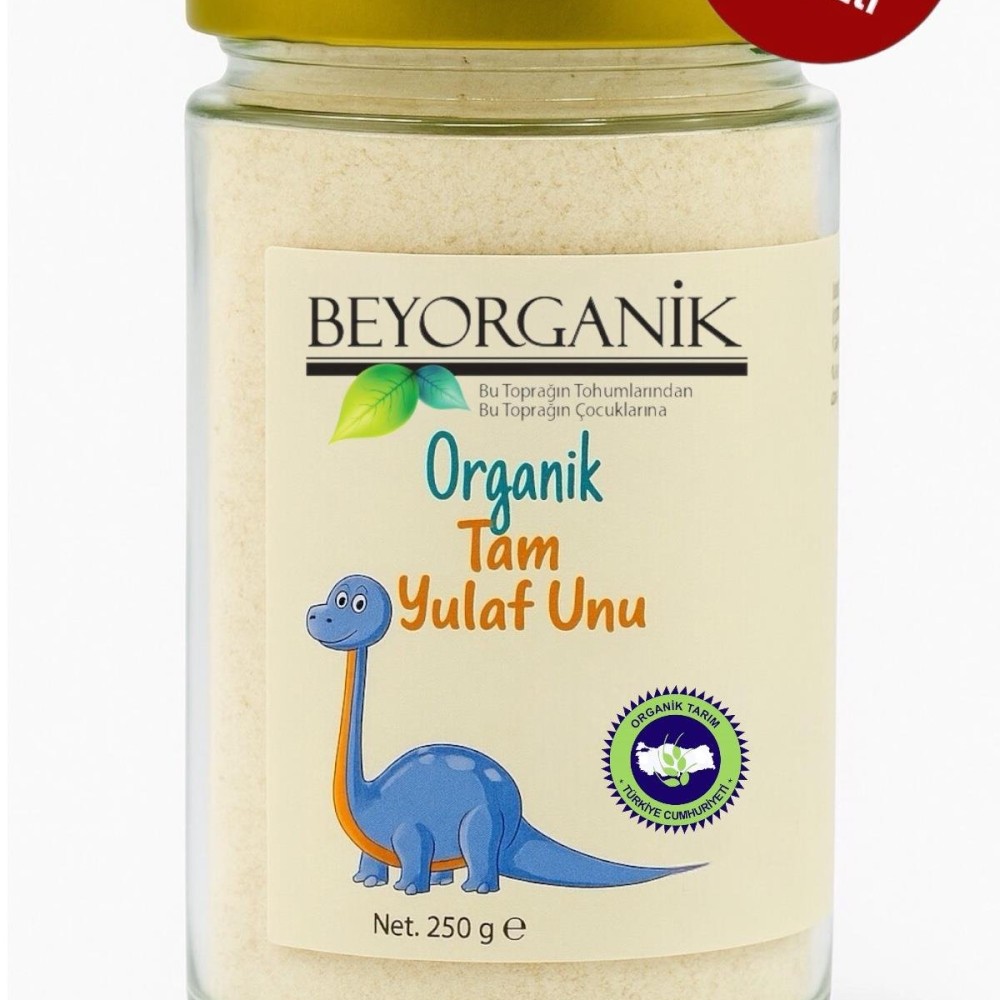 Katkısız, koruyucu içermeyen ve sağlıklı tarifler için ideal organik tam yulaf unu