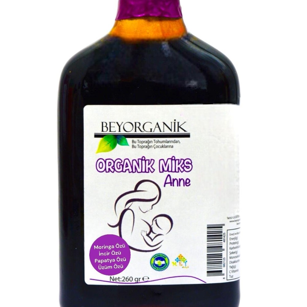 Rafine şeker, katkı ve koruyucu içermeyen doğal anne miks ürünü