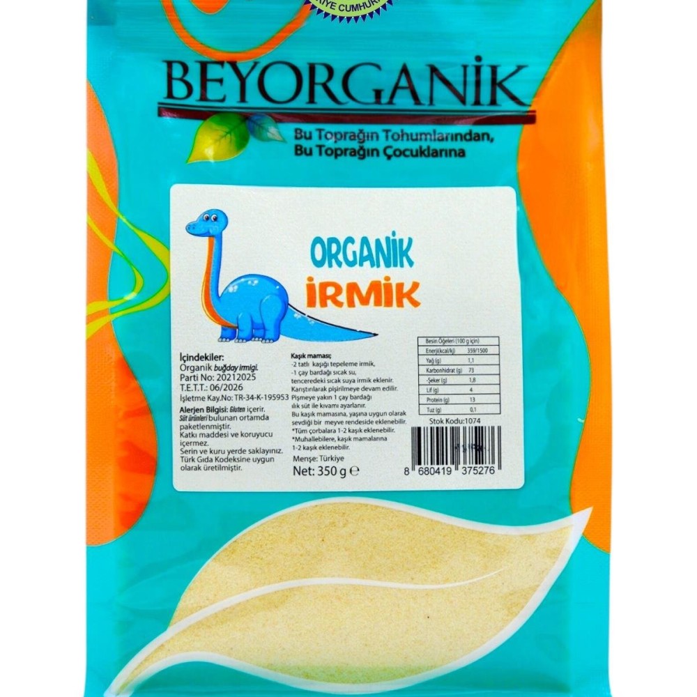 Beyorganik Organik Bebek İrmiği 350 gr