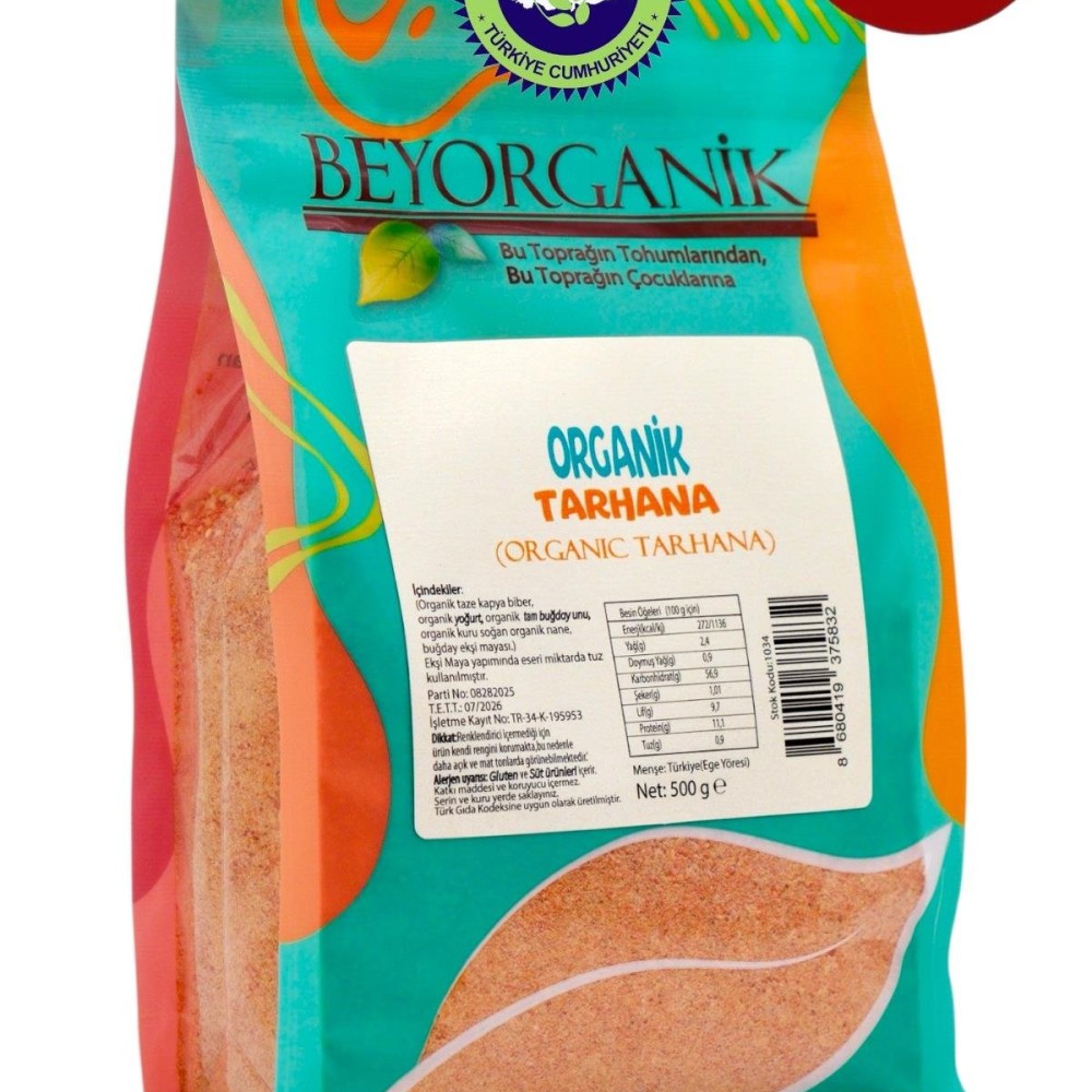Katkısız, koruyucu içermeyen ve sofralarınıza sağlık katan organik tarhana