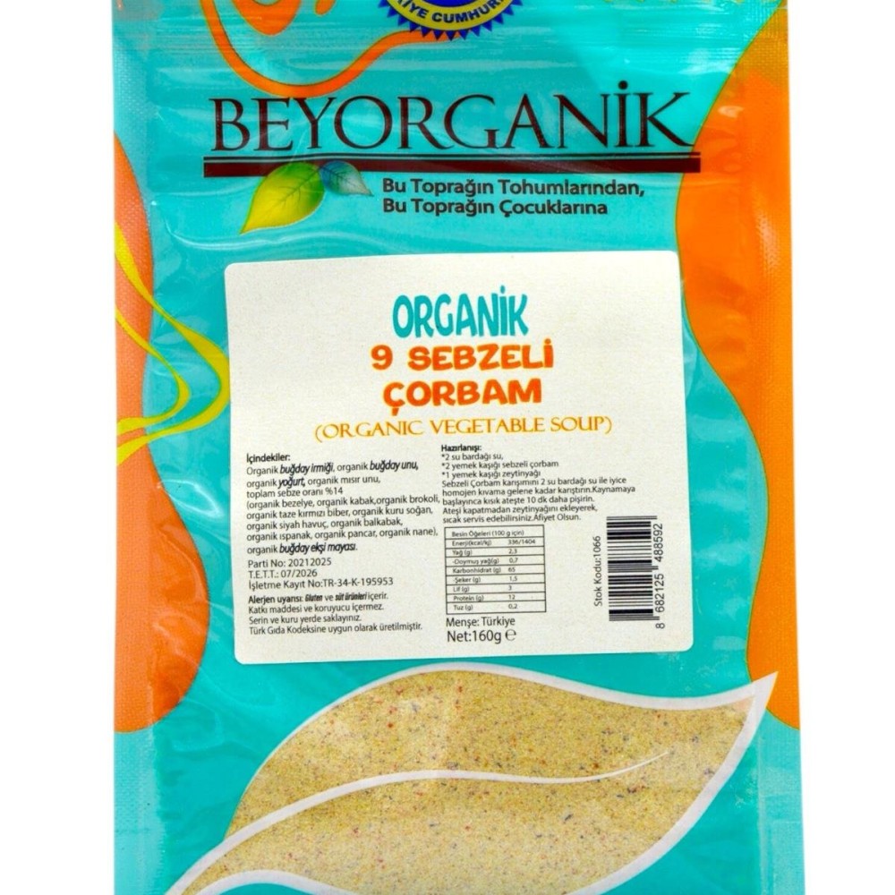 Beyorganik Organik 9 Sebzeli Çorbam 160 gr