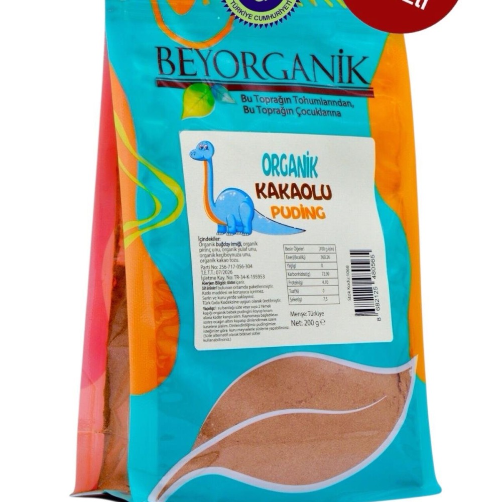 Organik Kakaolu Bebek Pudingi (200 gr)