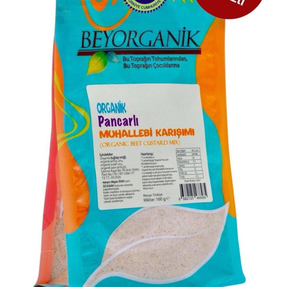 Katkısız, koruyucu içermeyen ve pratik kullanım için ideal organik bebek muhallebisi