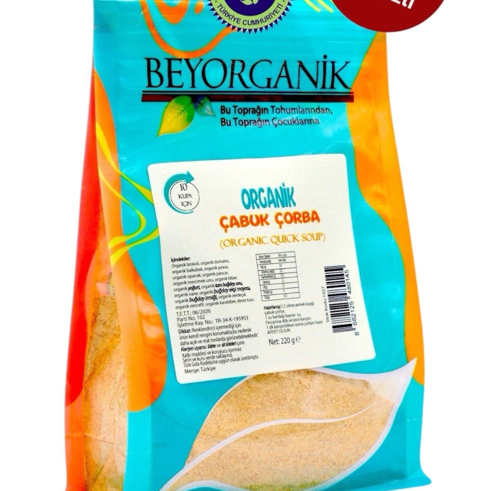 Organik Çabuk Çorba (10 Kullanımlık)