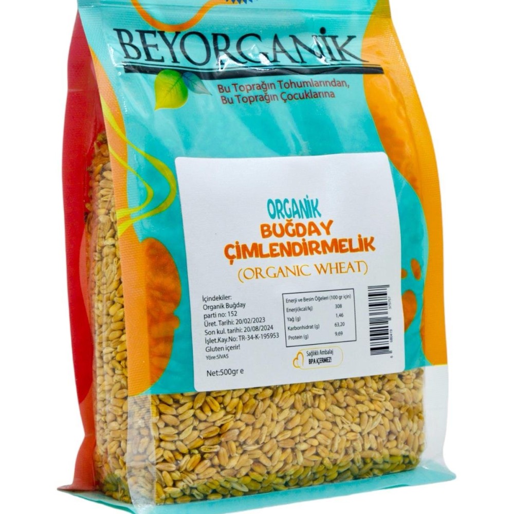 Organik Aşurelik Buğday 500 gr (Pestisit ve Aflatoksin Analizli)