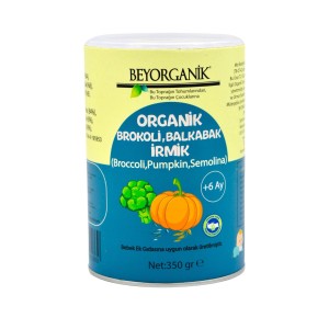 Organik Brokoli Balkabak İrmik 250 gr (+6 Ay)