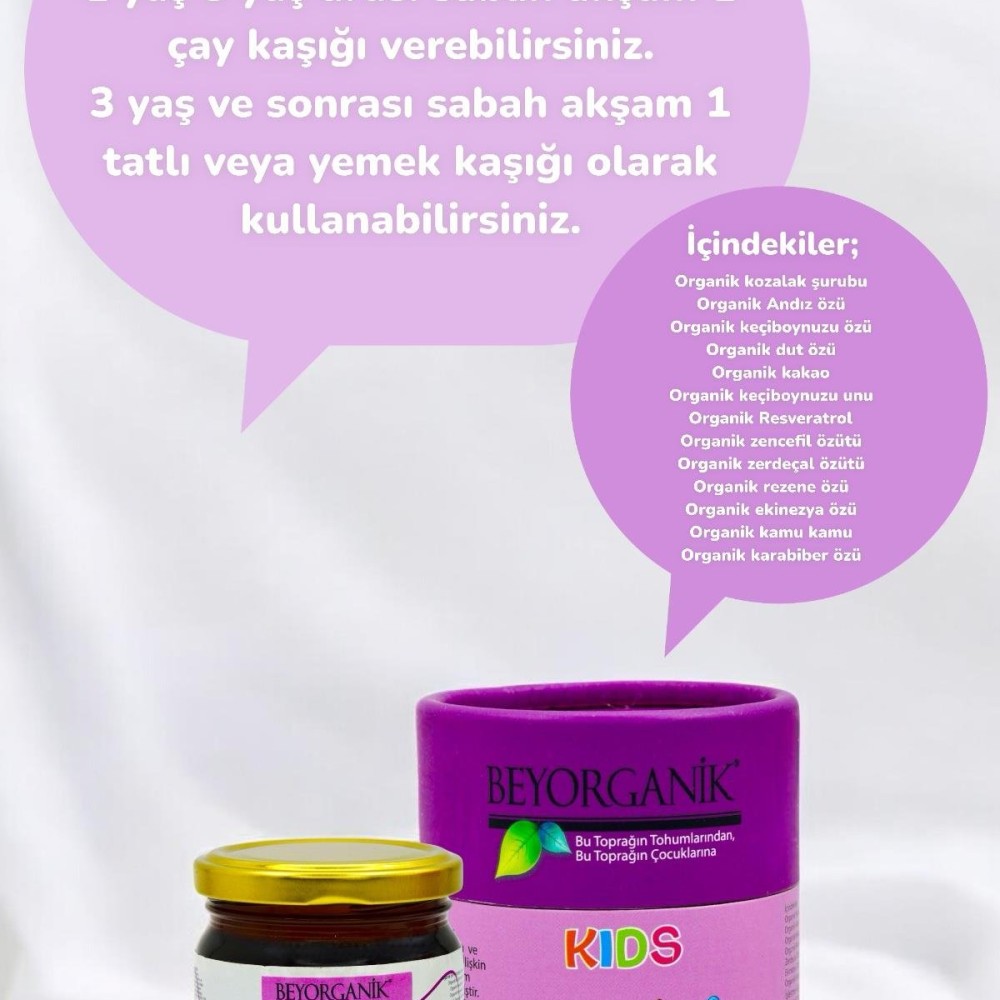 Organik Kakaolu Kış Macunu (240 gr, Kids)