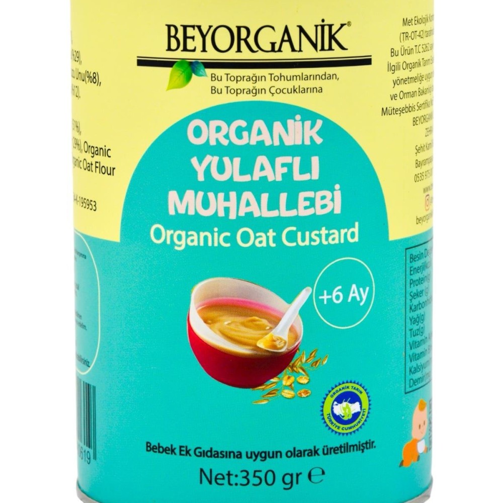 Beyorganik Organik Yulaflı Muhallebi 350 gr (+6 Ay)
