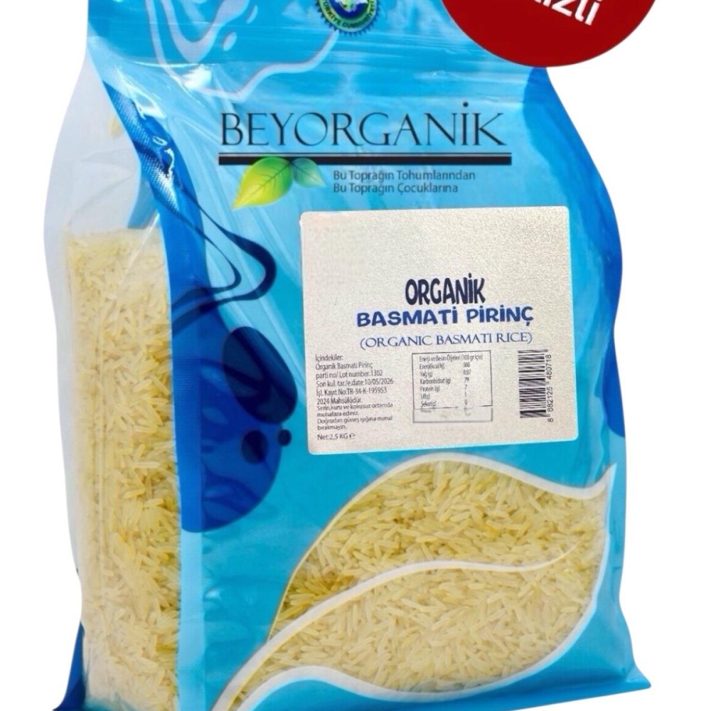 Beyorganik Organik Basmati Pirinç 2,5 kg