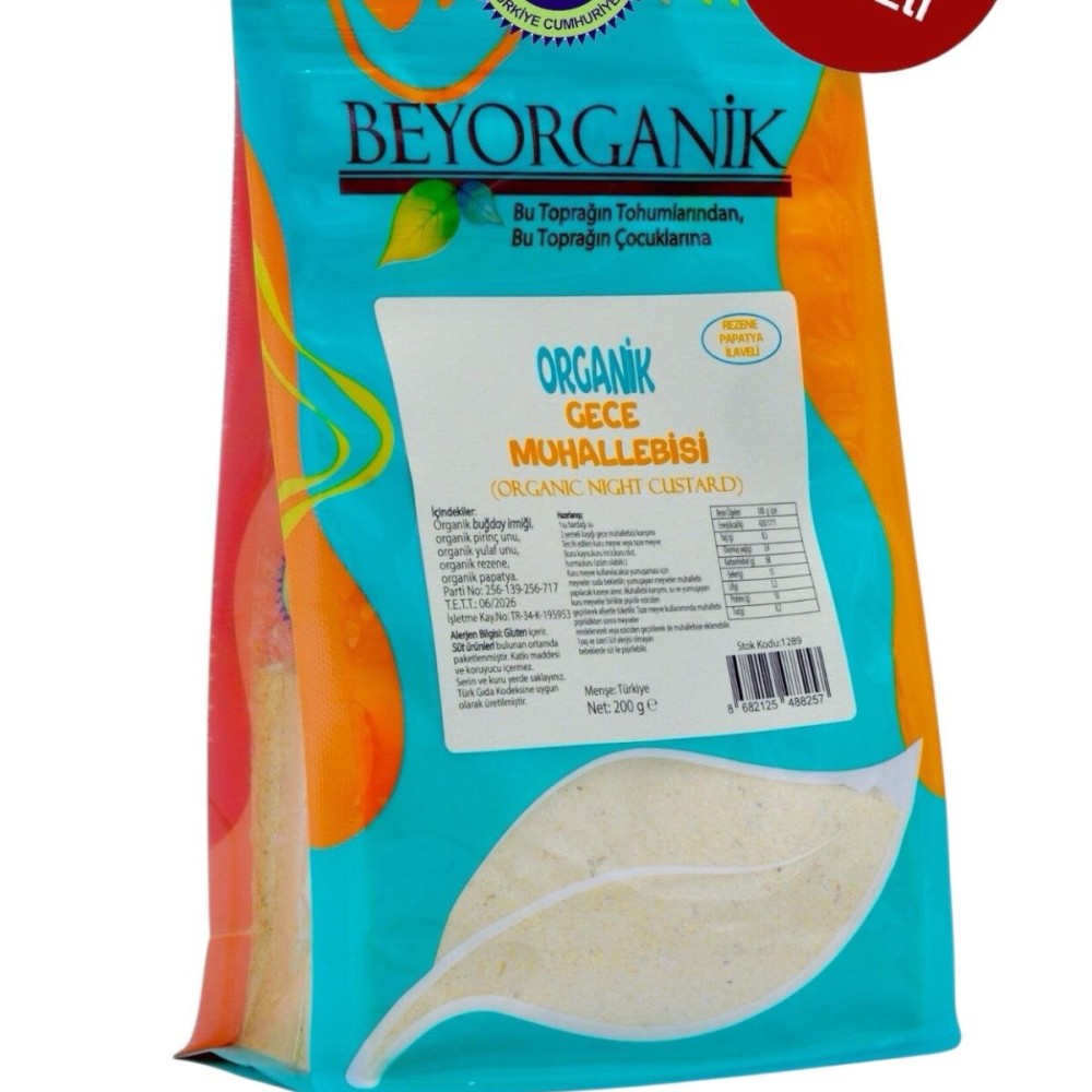 Organik Gece Muhallebisi (Papatya & Rezene İlaveli, 200 gr, +6 Ay)