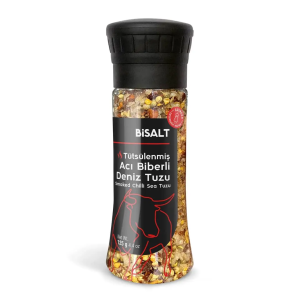 Tütsülenmiş Acı Biberli Deniz Tuzu Değirmen 125gr