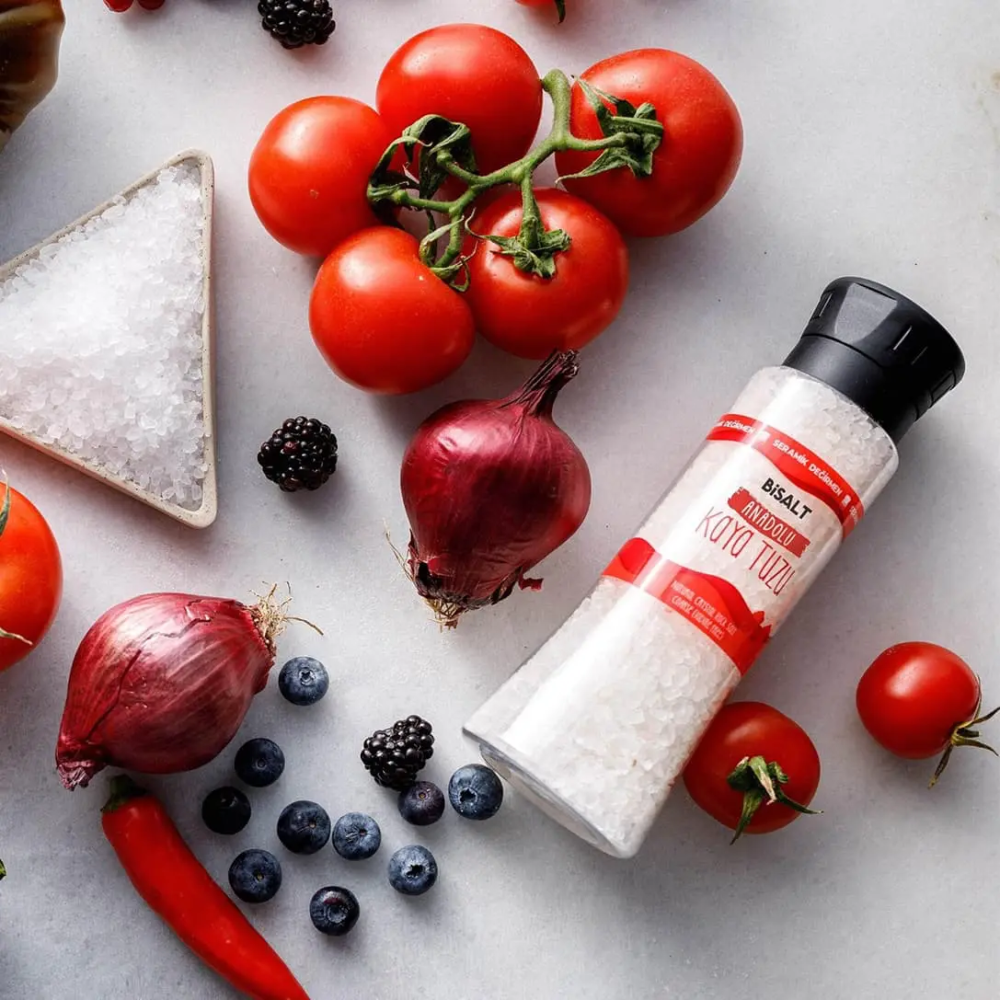 Bisalt Anadolu Kaya Tuzu Değirmen 400gr – Anadolu’dan elde edilen, katkısız ve doğal kaya tuzu, pratik değirmen ambalajında