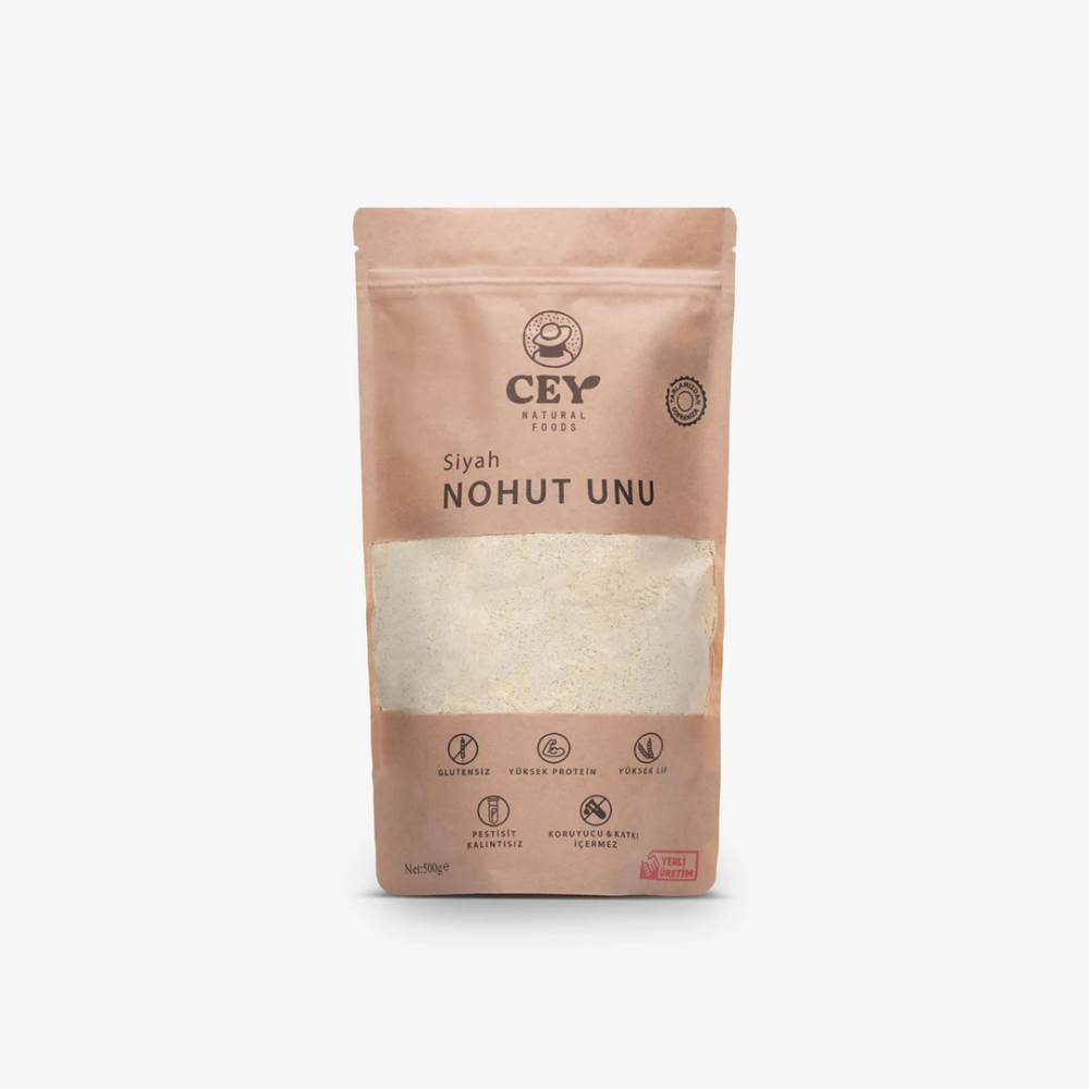 Siyah Nohut Unu 500gr – Glutensiz, katkısız ve protein ile lif zengini sağlıklı un