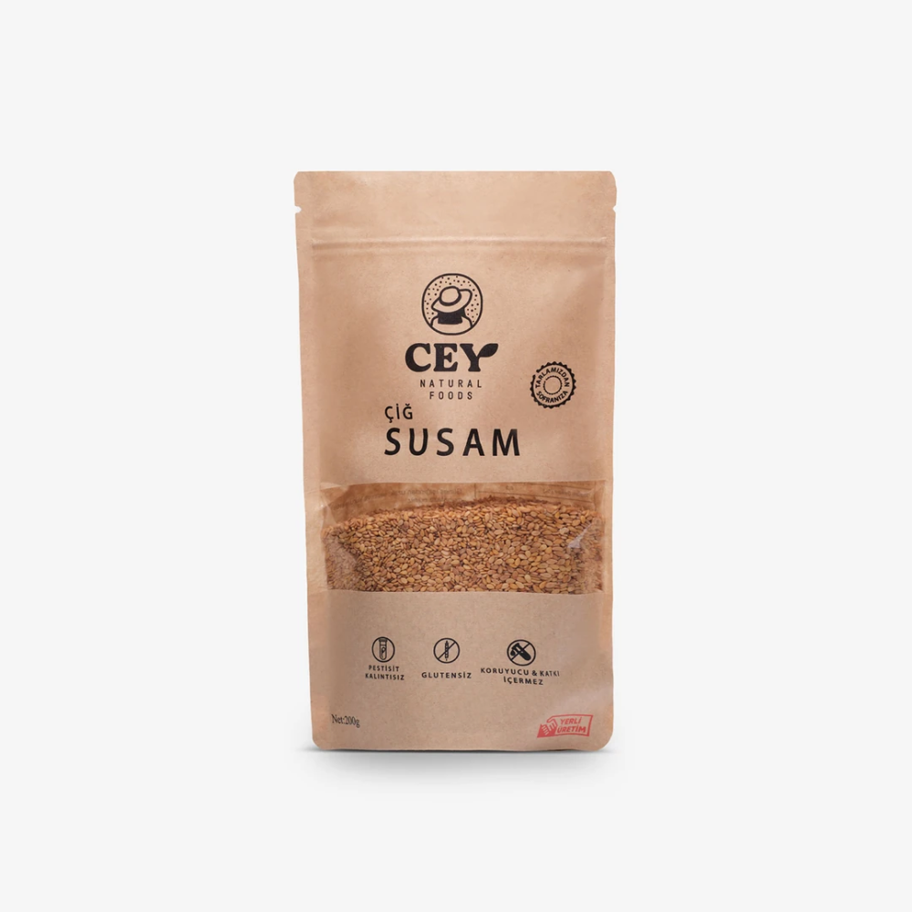 Çiğ Susam 200gr – Katkısız, doğal ve protein ile lif zengini sağlıklı susam tohumu