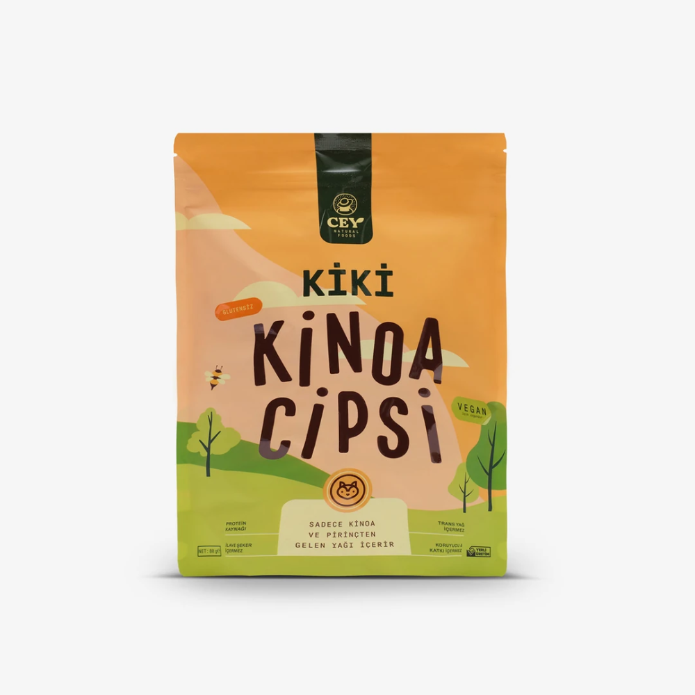 Kiki Kinoa Cipsi 80gr – Kinoa bazlı, glutensiz, katkısız ve sağlıklı atıştırmalık cips