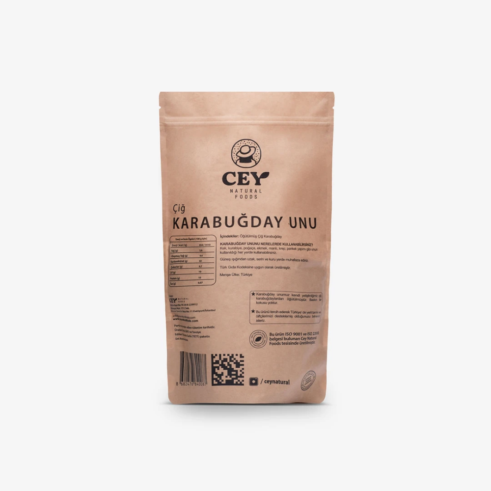 Karabuğday Unu 500gr – Glutensiz, katkısız ve protein ile lif zengini sağlıklı doğal un