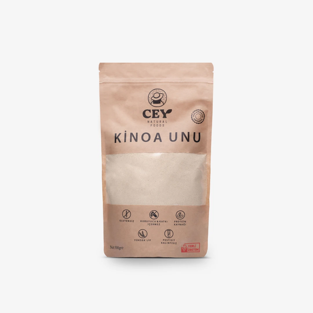 Kinoa Unu 500gr – Glutensiz, katkısız ve yüksek protein ile lif içeriğine sahip sağlıklı un