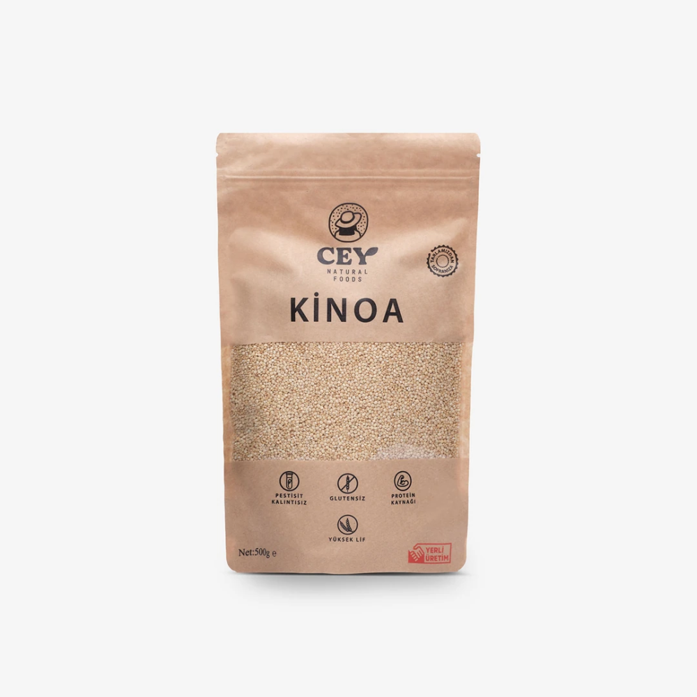 Kinoa 500gr – Glutensiz, katkısız ve yüksek protein ile lif içeriğine sahip sağlıklı tahıl