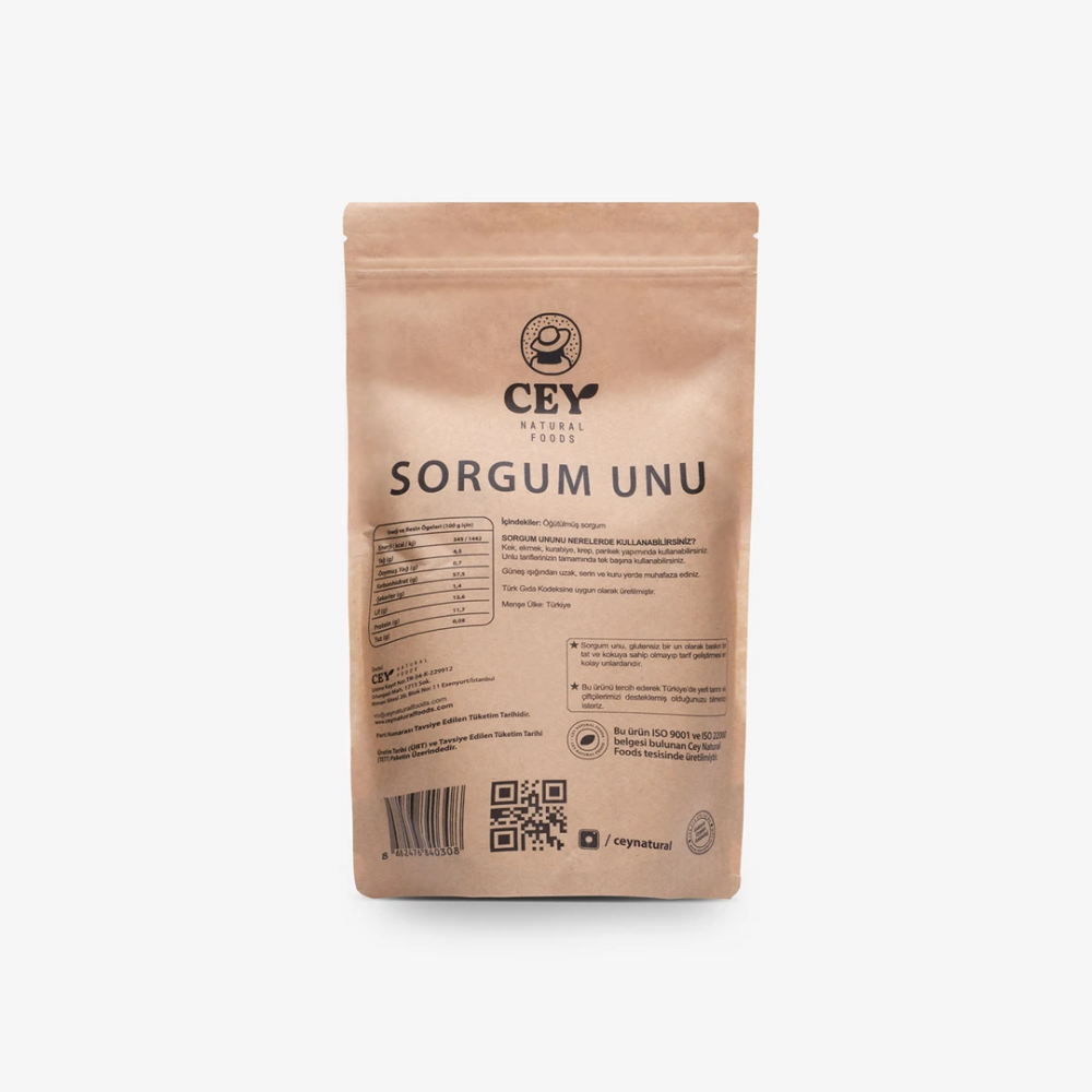Sorgum Unu 500gr – Glutensiz, katkısız ve protein ile lif zengini sağlıklı un