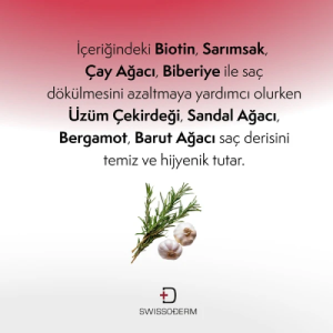 SWISSODERM Doğal İçerikli Dökülme Karşıtı Şampuan Yağlı Saçlar - 300 ml