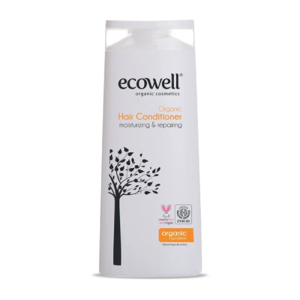 Ecowell Organik Saç Bakım Kremi 300 ml doğal katkısız ve hassas saçlar için güvenli nemlendirici bakım ürünü