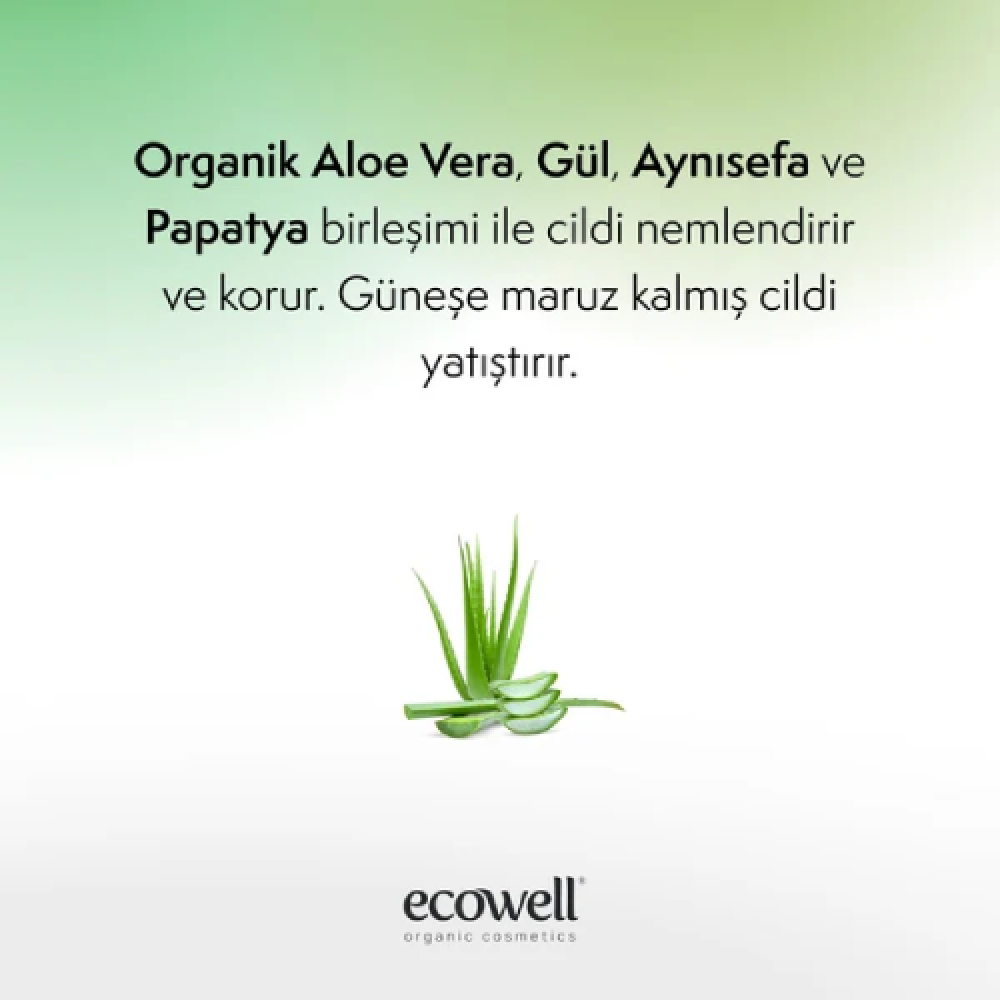 Organik Aloe Vera Jel 200ml – Doğal, katkısız ve hassas ciltler için güvenli nemlendirici ürün