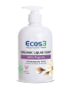 Ecos3 Organik Sıvı Sabun Beyaz Manolya 500ml – Doğal, katkısız ve hassas ciltler için güvenli sıvı sabun