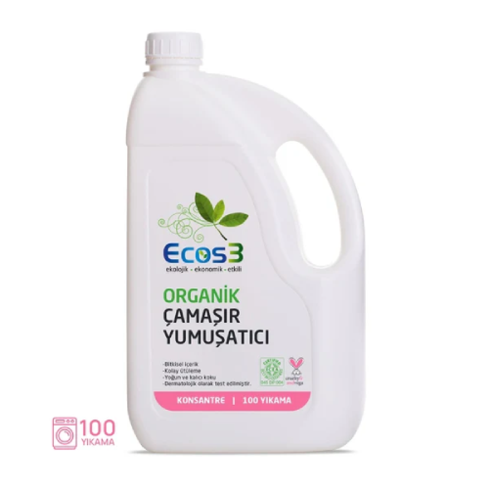 Organik Çamaşır Yumuşatıcı 2.5lt – Doğal, katkısız ve hassas ciltler için güvenli yumuşatıcı ürün