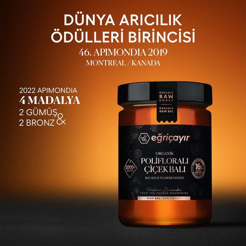 organik polifloralı çiçek balı 850g ta16 doğal yayla balı