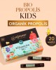 Çocuklar için organik propolis ampul 10 ml, nar suyu ve ballı, şekersiz takviye edici gıda