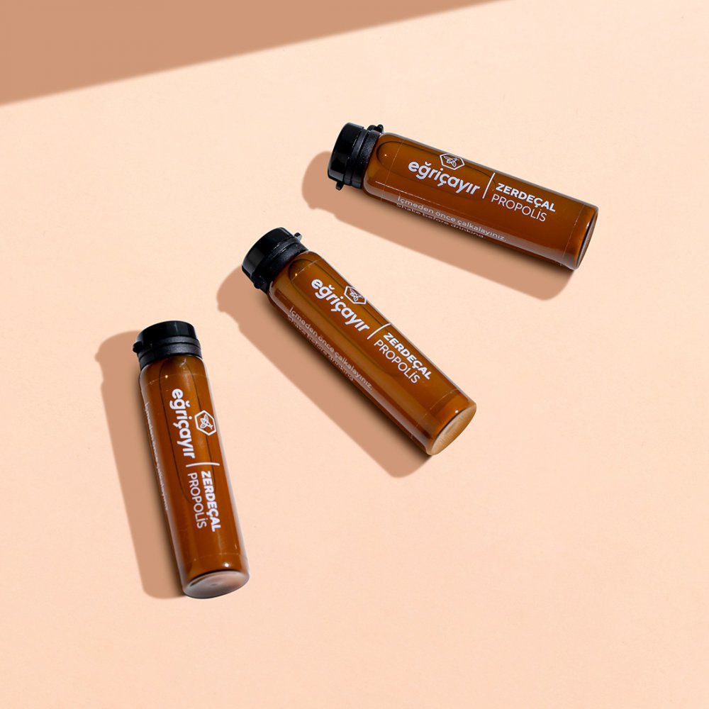 Eğriçayır Zerdeçal + Propolis 20 Ampul