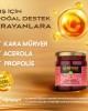 Eğriçayır Kara Mürver Acerola Propolis Ham Bal 225 g doğal C vitamini takviyesi ve bağışıklık destek ürünü