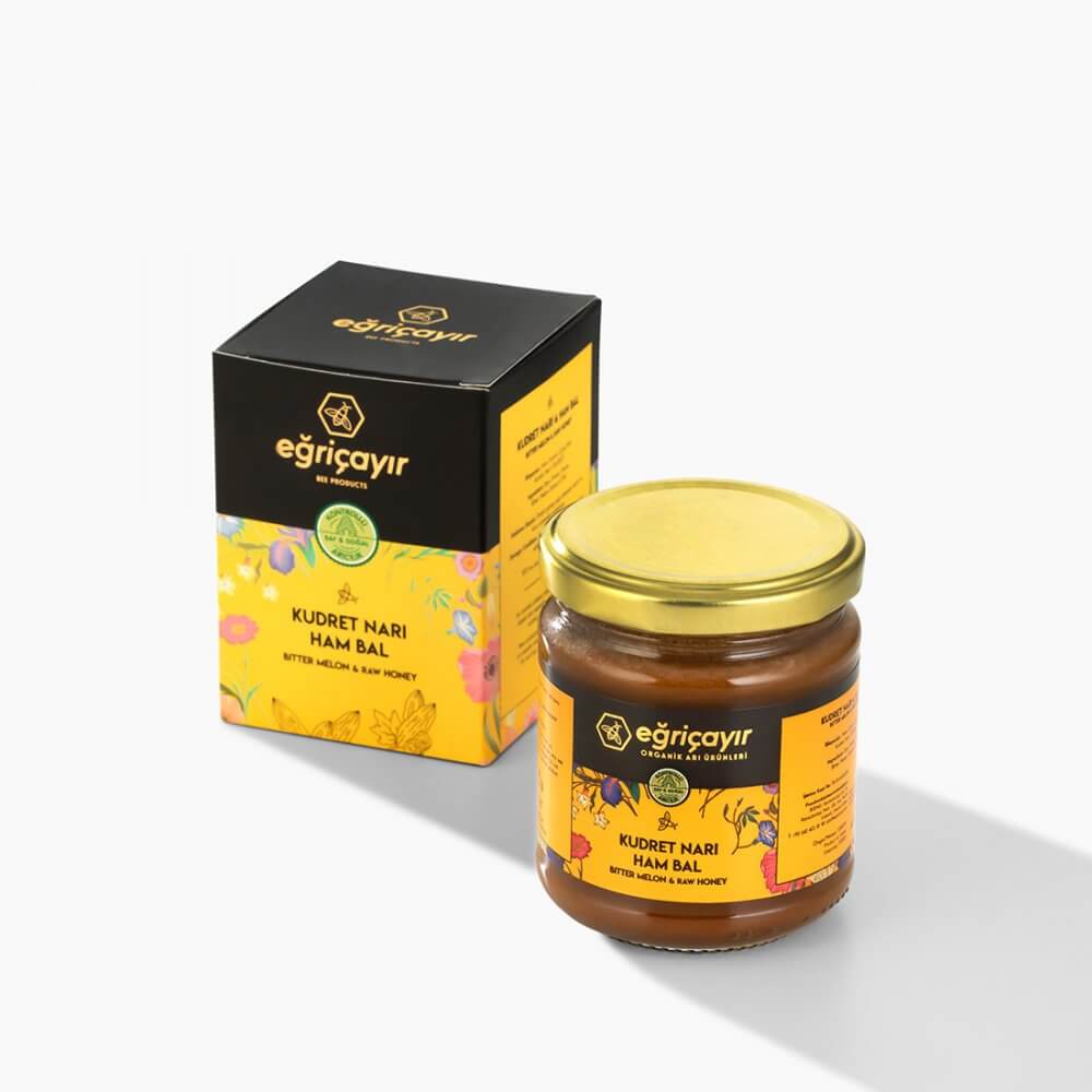 Eğriçayır Kudret Narı Ham Bal Karışımı 230 g organik doğal takviye gıda ürünü
