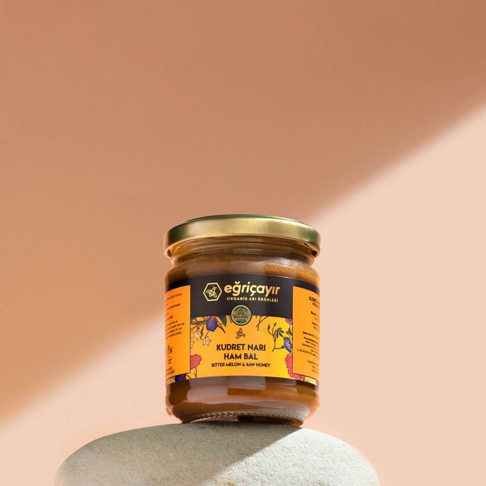 Eğriçayır Kudret Narı Ham Bal Karışımı 230 g organik doğal takviye gıda ürünü
