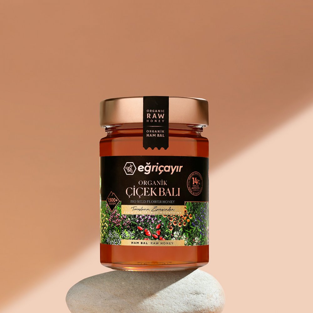 organik çiçek balı 450g doğal süzme bal anadolu balı