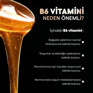 Ham Çiçek Balı + Vitamin B6 (450 gr)