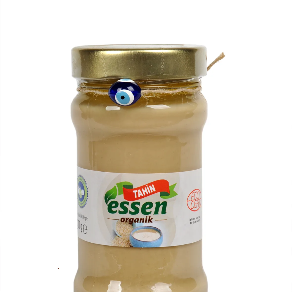 Organik tahin 300 cc cam kavanoz, yerli susamdan katkısız