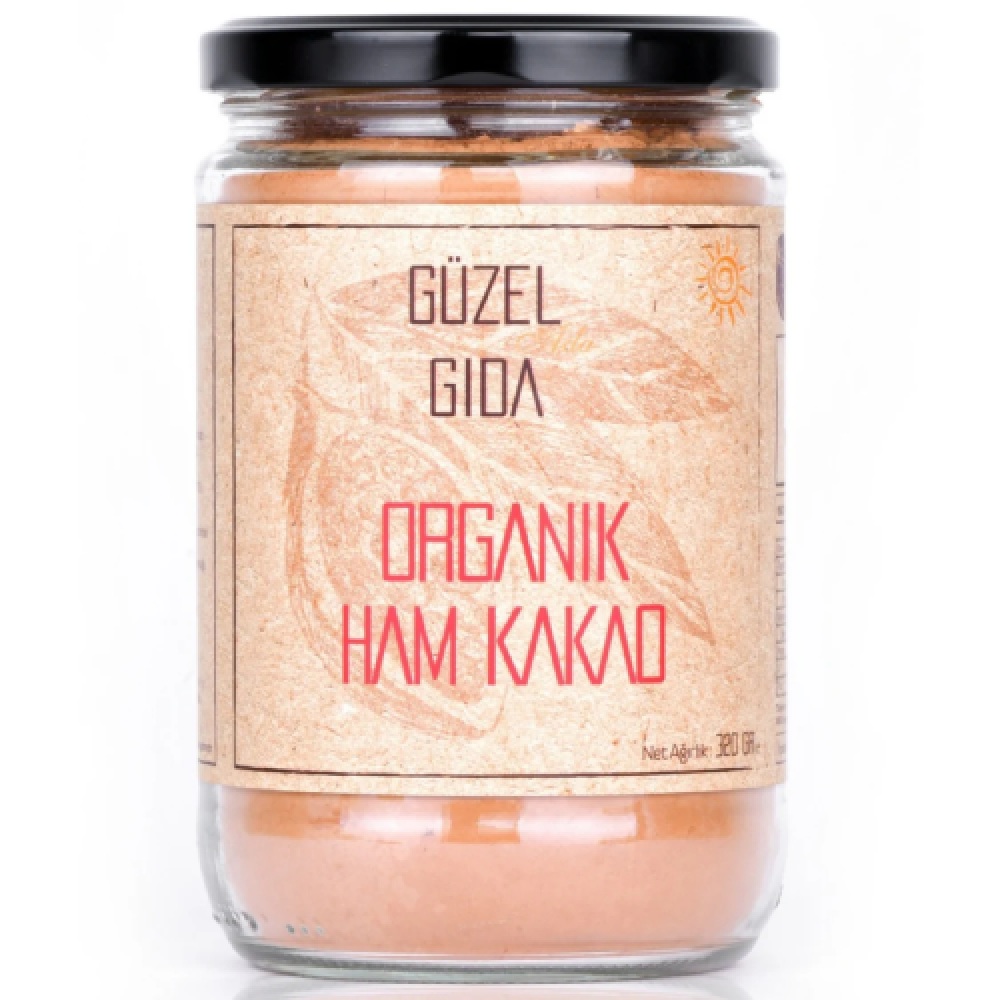 Organik ham kakao 320 gr Peru menşeli cam kavanoz