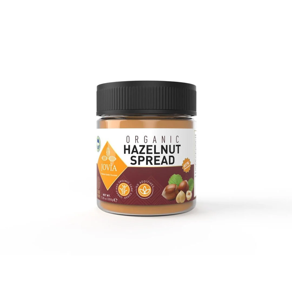 Organik fındık kreması kavanoz, vegan glutensiz sürülebilir fındık ezmesi