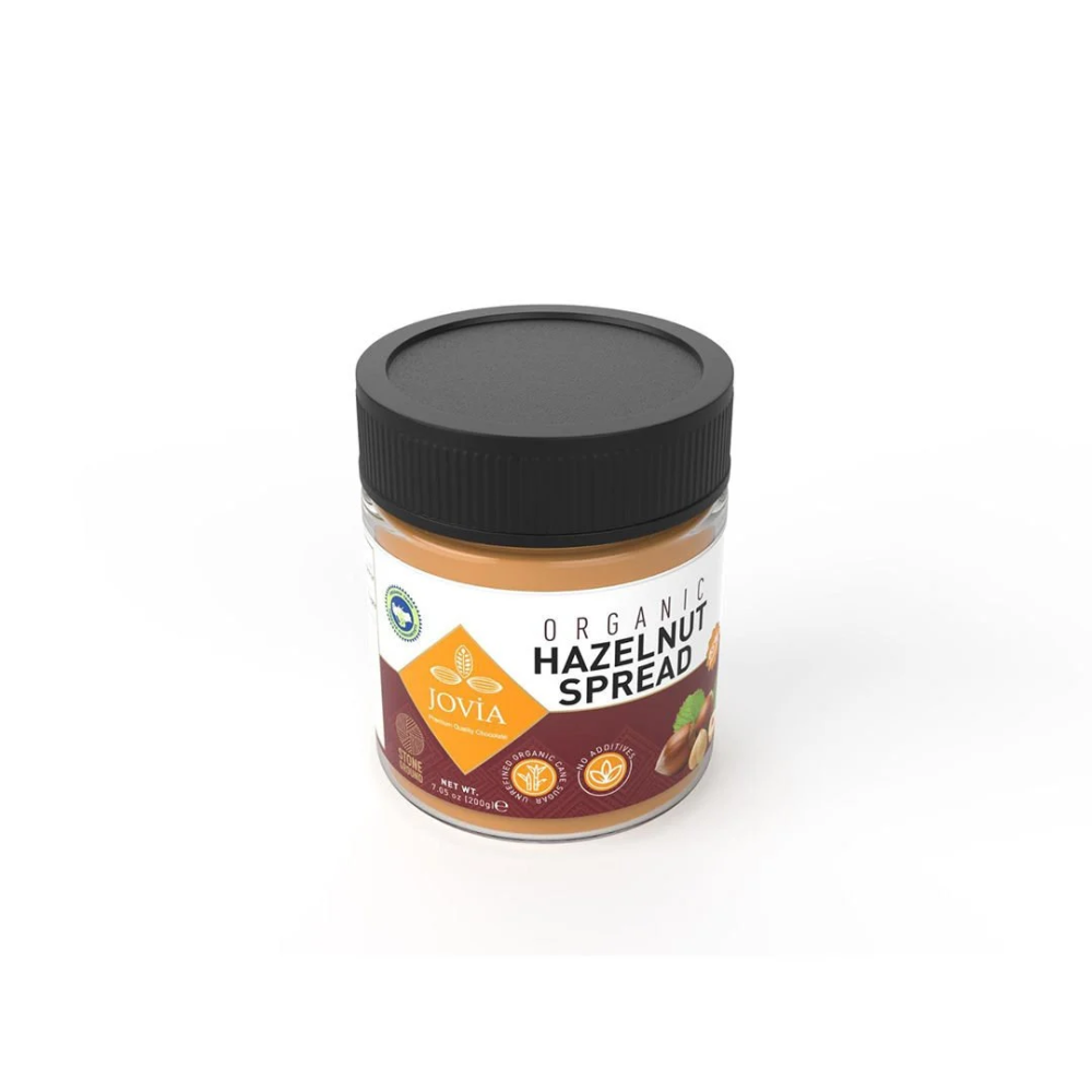 Organik fındık kreması kavanoz, vegan glutensiz sürülebilir fındık ezmesi